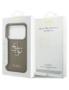 Etui Guess Grained Big 4G Classic Logo do Apple iPhone 17 Pro brązowy