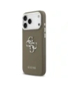 Etui Guess Grained Big 4G Classic Logo do Apple iPhone 17 Pro Max brązowy