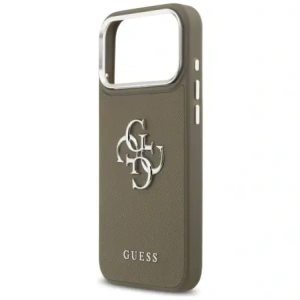 Etui Guess Grained Big 4G Classic Logo do Apple iPhone 17 Pro Max brązowy