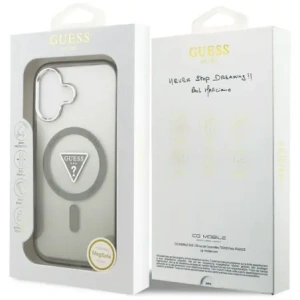 Etui Guess IML Gradient Triangle Logo MagSafe do Apple iPhone 17 khaki