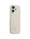 Etui Guess Triangle Logo MagSafe do Apple iPhone 17 beżowy