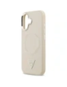 Etui Guess Triangle Logo MagSafe do Apple iPhone 17 beżowy