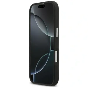 Etui Karl Lagerfeld FW Grained Karl & Choupette Heads Pins & Logo do Apple iPhone 17 czarny