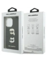 Etui Karl Lagerfeld FW Grained Karl & Choupette Heads Pins & Logo do Apple iPhone 17 czarny