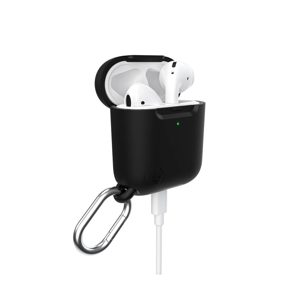 Etui Speck Presidio Pro Apple AirPods z karabińczykiem i ochroną antybakteryjną Black