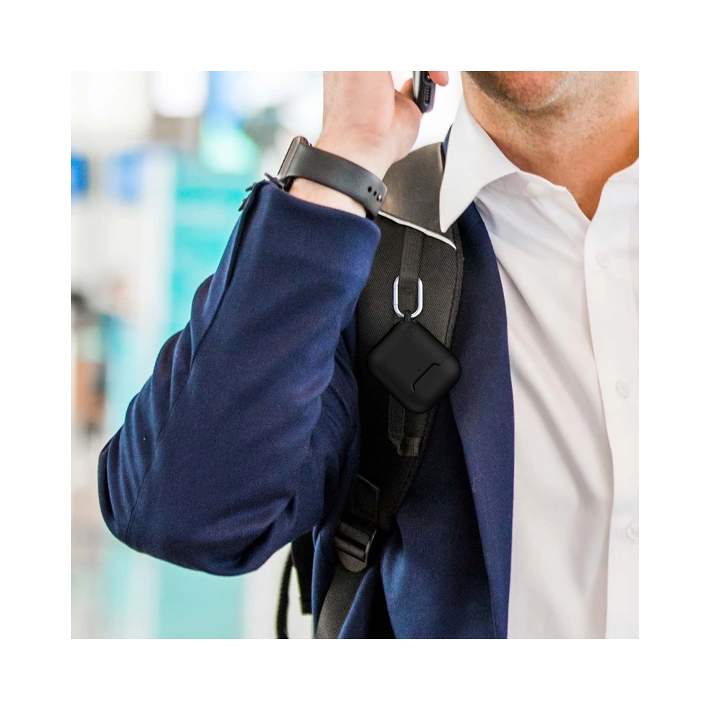 Etui Speck Presidio Pro Apple AirPods z karabińczykiem i ochroną antybakteryjną Black