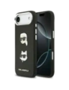 Etui Karl Lagerfeld FW Grained Karl & Choupette Heads Pins & Logo do Apple iPhone Air czarny