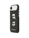 Etui Karl Lagerfeld FW Grained Karl & Choupette Heads Pins & Logo do Apple iPhone Air czarny