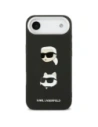 Etui Karl Lagerfeld FW Grained Karl & Choupette Heads Pins & Logo do Apple iPhone Air czarny