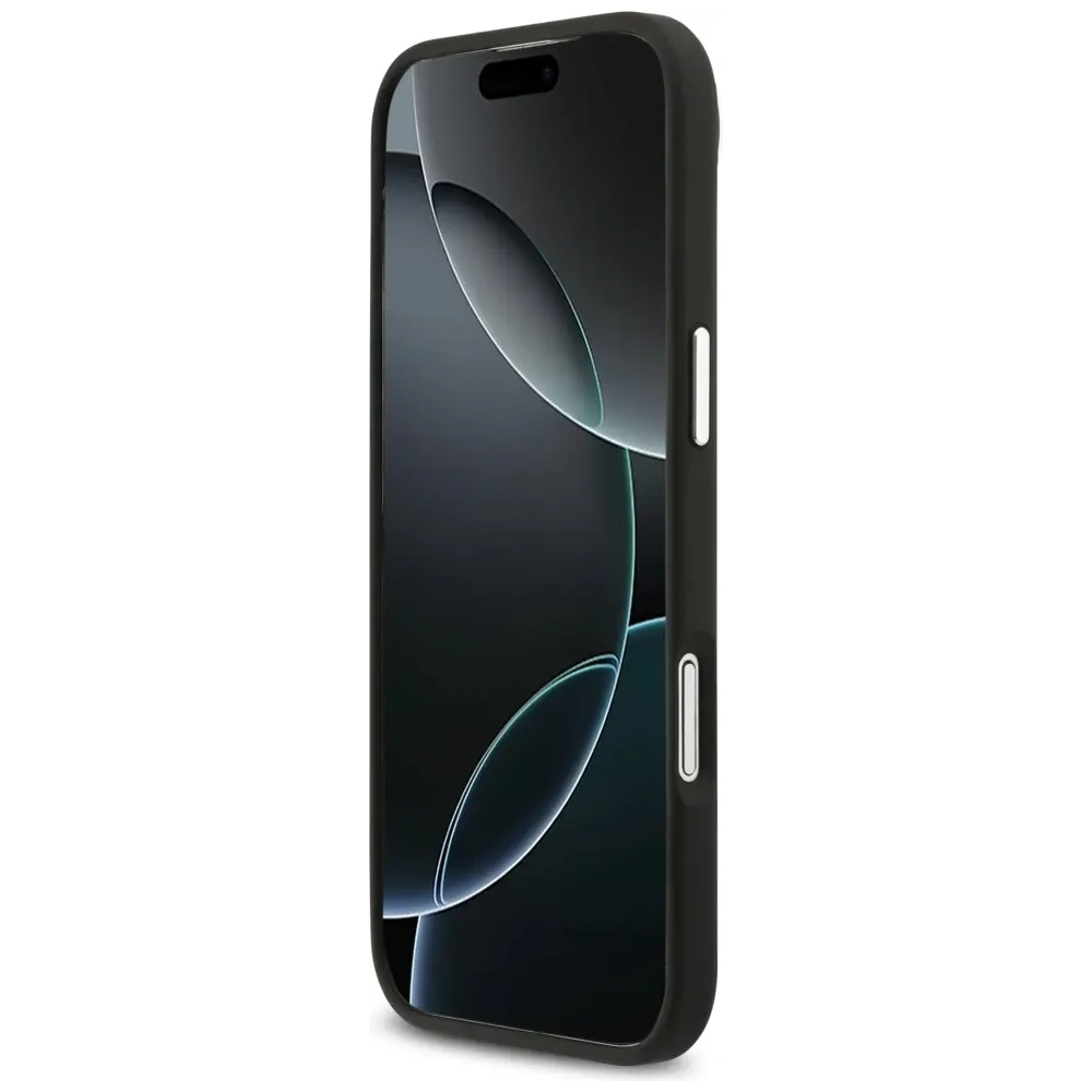 Etui Karl Lagerfeld FW Grained Karl & Choupette Heads Pins & Logo do Apple iPhone Air czarny