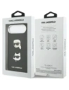 Etui Karl Lagerfeld FW Grained Karl & Choupette Heads Pins & Logo do Apple iPhone Air czarny