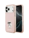 Etui Karl Lagerfeld IML Aquarelle Choupette & Logo MagSafe do Apple iPhone 17 Pro różowy