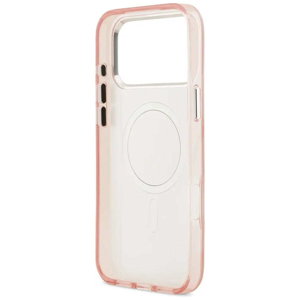 Etui Karl Lagerfeld IML Aquarelle Choupette & Logo MagSafe do Apple iPhone 17 Pro różowy