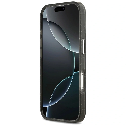 Etui Karl Lagerfeld IML Glitter Karl & Choupette Sketch Logo MagSafe do Apple iPhone 17 czarny