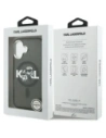 Etui Karl Lagerfeld IML Glitter Karl & Choupette Sketch Logo MagSafe do Apple iPhone 17 czarny