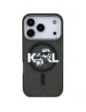 Etui Karl Lagerfeld IML Glitter Karl & Choupette Sketch Logo MagSafe do Apple iPhone 17 Pro czarny