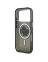 Etui Karl Lagerfeld IML Glitter Karl & Choupette Sketch Logo MagSafe do Apple iPhone 17 Pro czarny