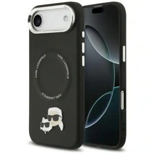 Etui Karl Lagerfeld Karl & Choupette Pins MagSafe do Apple iPhone Air czarny