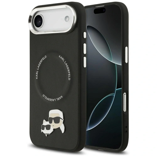 Etui Karl Lagerfeld Karl & Choupette Pins MagSafe do Apple iPhone Air czarny