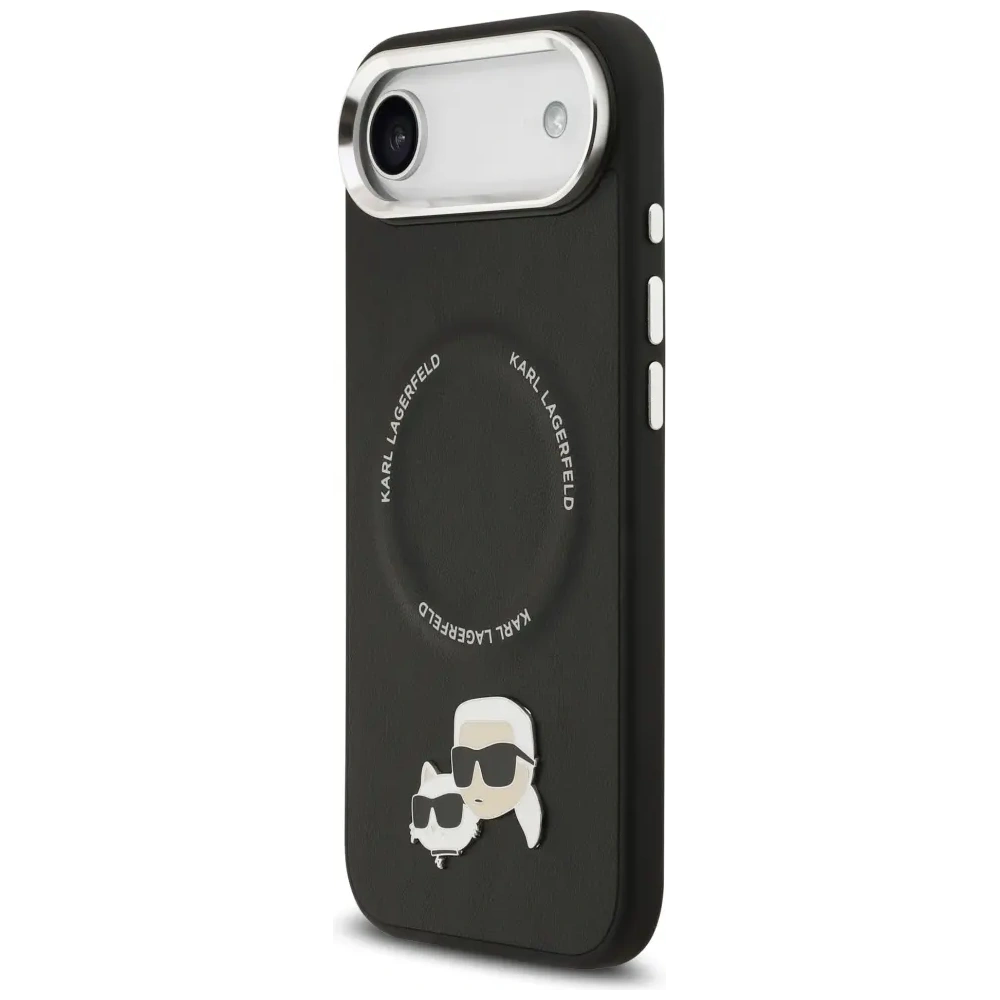 Etui Karl Lagerfeld Karl & Choupette Pins MagSafe do Apple iPhone Air czarny