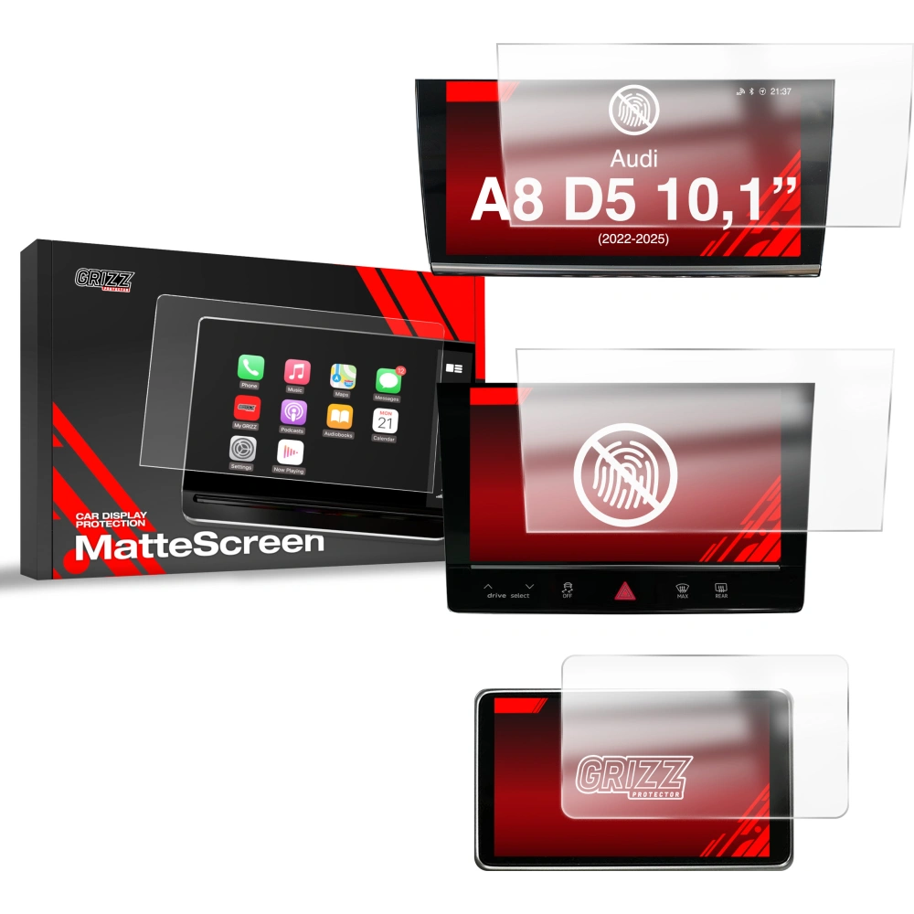 Folia matowa GrizzGlass CarDisplay Protection do Audi A8 D5 2022-2025 [3w1]