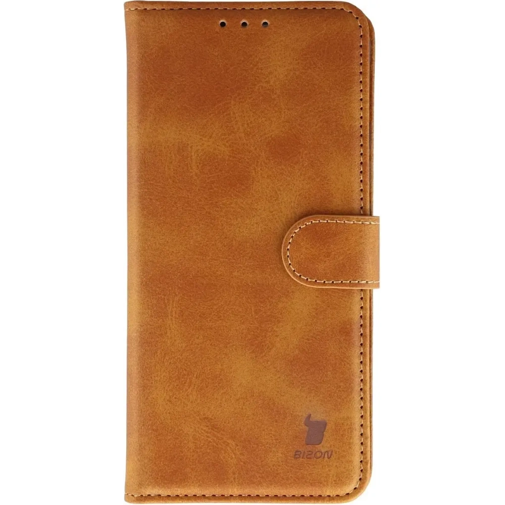Etui z klapką Bizon Case Pocket do Xiaomi 15T brązowe