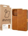 Etui z klapką Bizon Case Pocket do Xiaomi 15T brązowe