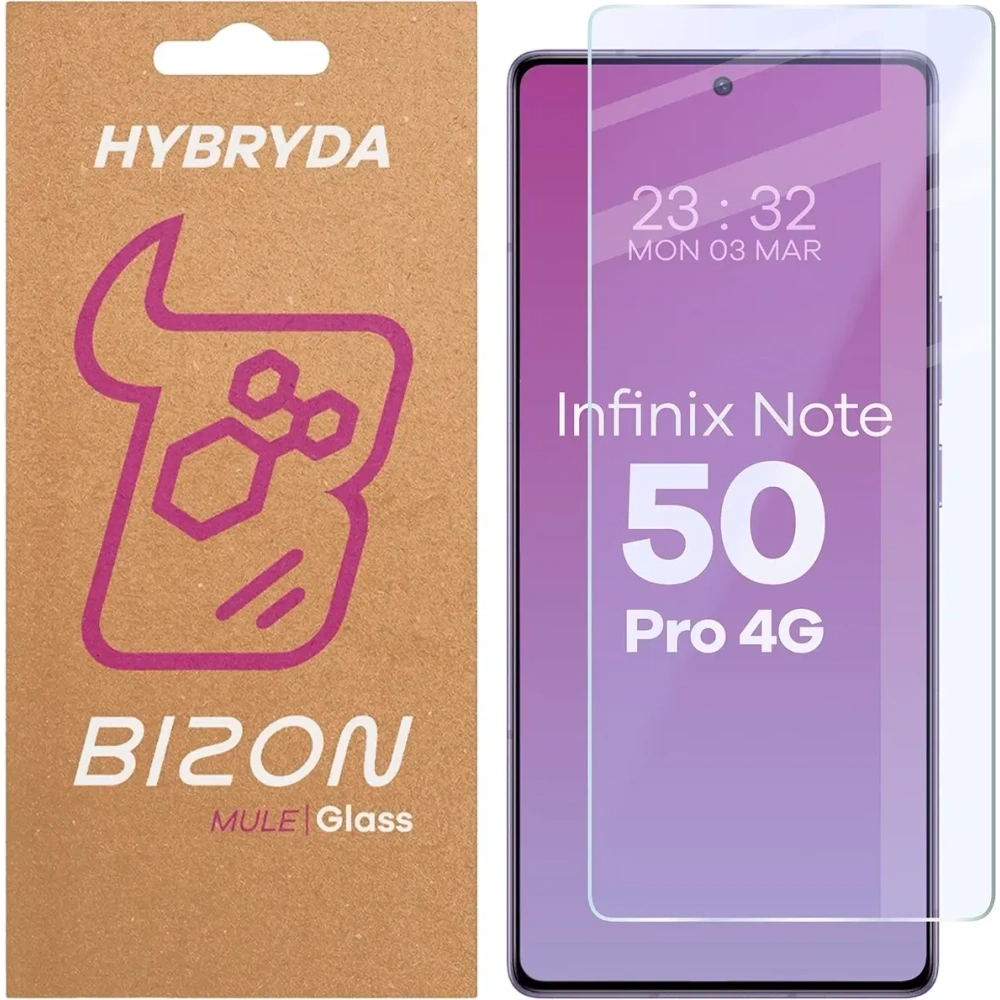 Elastyczne szkło hybrydowe Bizon Glass Mule do Infinix Note 50 Pro 4G