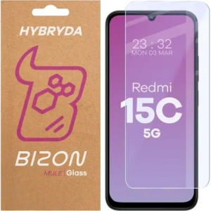 Elastyczne szkło hybrydowe Bizon Glass Mule do Xiaomi Redmi 15C 5G