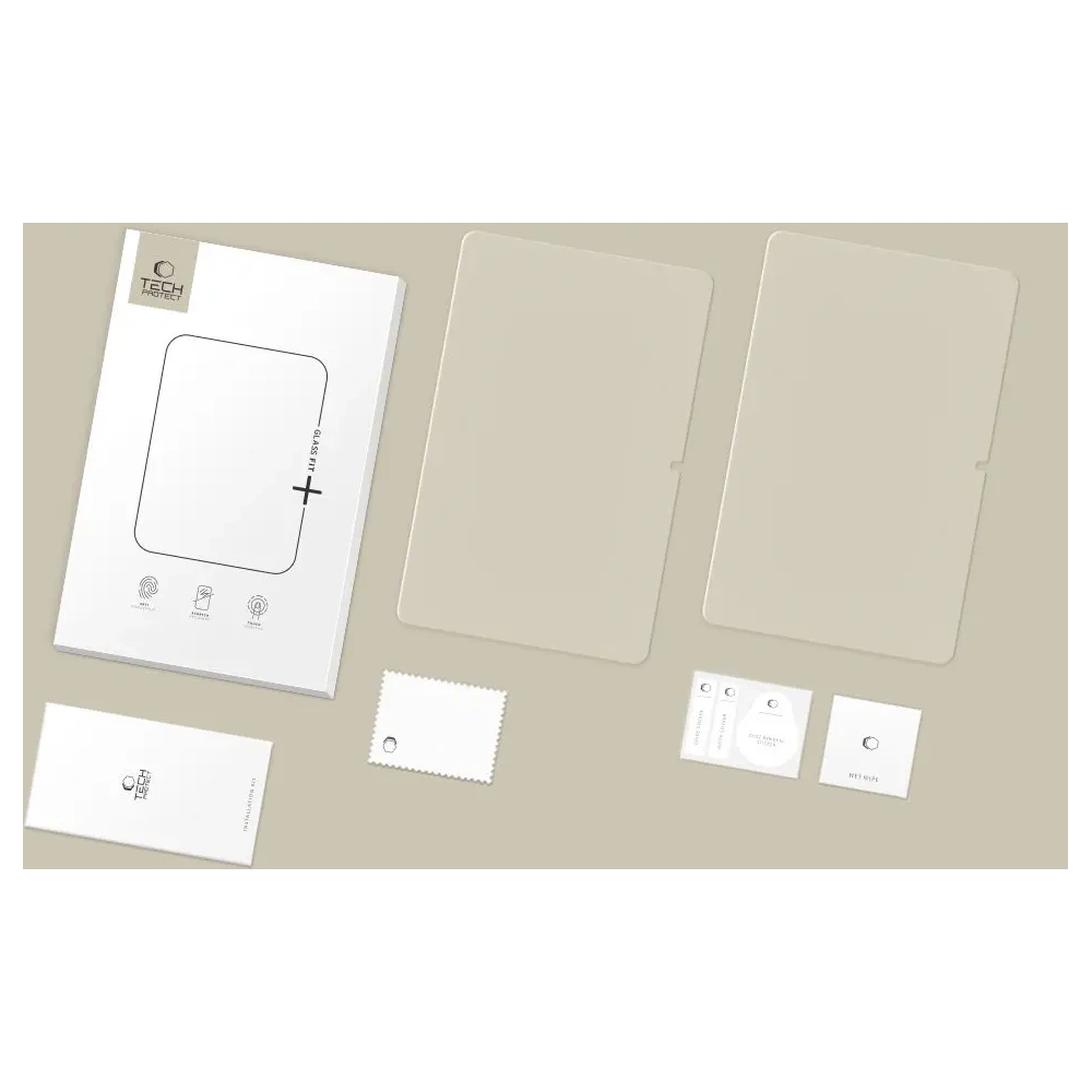 Szkło hartowane Tech-Protect Glass Fit+ do Xiaomi Redmi Pad Pro / 2 Pro 12.1 Clear [2 PACK]