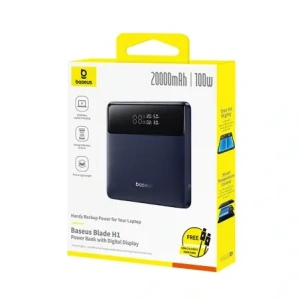 Powerbank Baseus Blade H1 20000mAh 100W z wyświetlaczem czarny