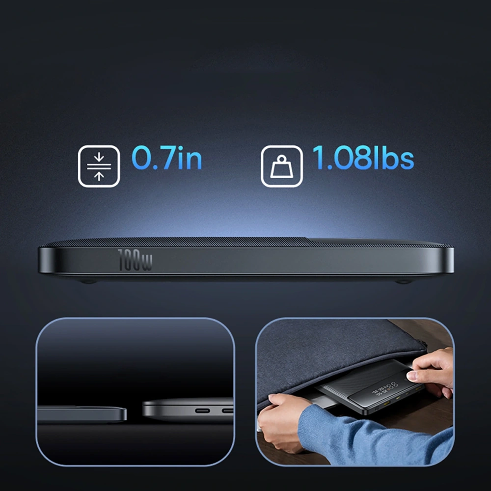 Powerbank Baseus Blade H1 20000mAh 100W z wyświetlaczem czarny