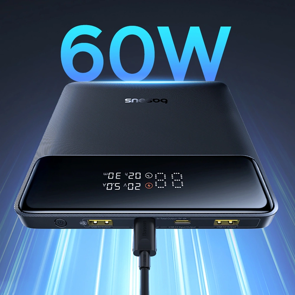 Powerbank Baseus Blade H1 20000mAh 100W z wyświetlaczem czarny