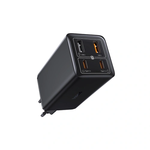 Ładowarka Baseus GaN6 Pro 100W 2xUSB-A, 2xUSB-C + kabel USB-C 100W 1m czarna