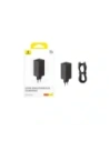 Ładowarka Baseus GaN6 Pro 100W 2xUSB-A, 2xUSB-C + kabel USB-C 100W 1m czarna