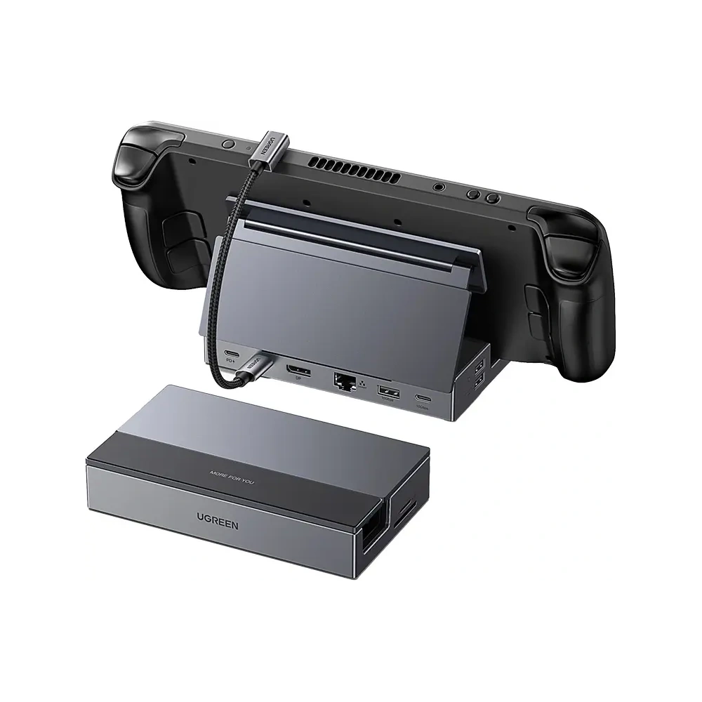 Adapter / Hub USB-C 9w1 Ugreen CM800, DisplayPort (4K 120Hz), Ethernet RJ45, USB, SD/TF