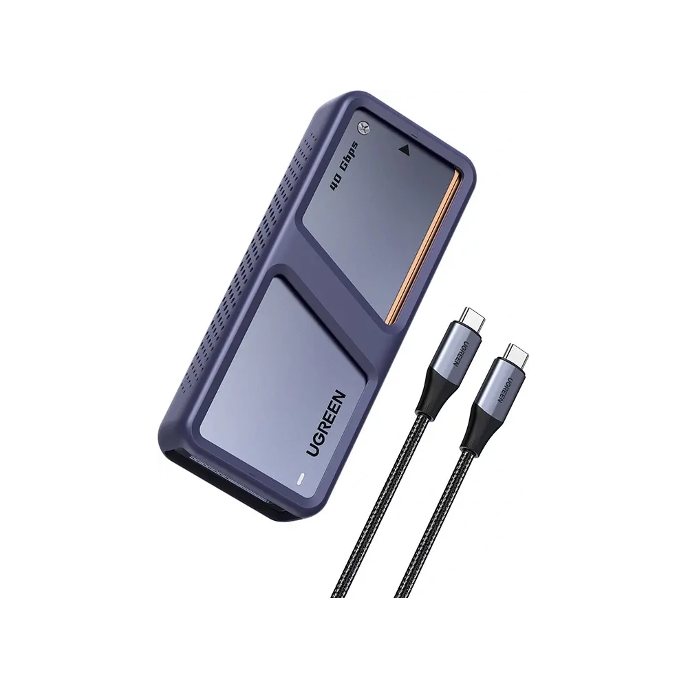 Obudowa na dysk SSD M.2 NVMe Ugreen D703, USB4 (szara)