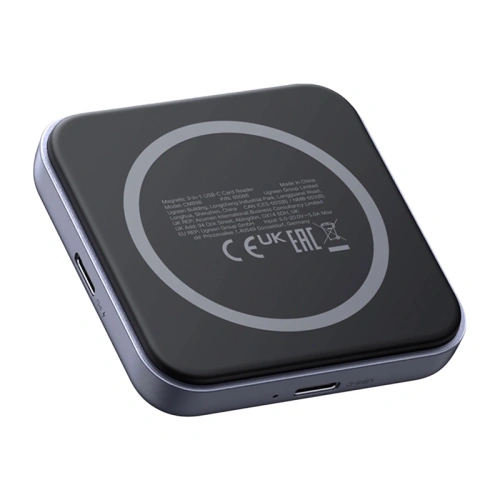 Adapter / czytnik kart 3w1 Ugreen CM898, USB-C, MagSafe, SD/TF (czarny)