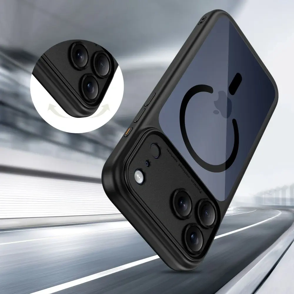 Etui Tech-Protect Magpeak MagSafe CC do Apple iPhone 17 Pro Max Black/clear