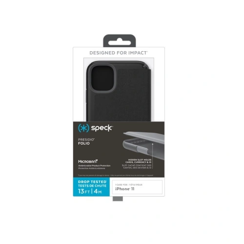 Buy Speck Presidio Folio iPhone 11 Heathered Black/Slate Grey - SPK077BLK - {ean13} - Home Screen Store Europe