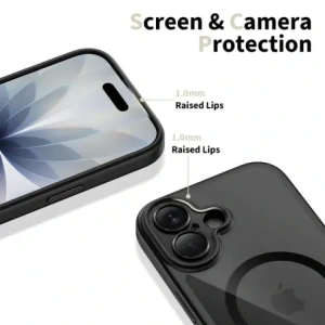 Etui Tech-Protect Magpeak MagSafe CC do Apple iPhone 17 Black/clear