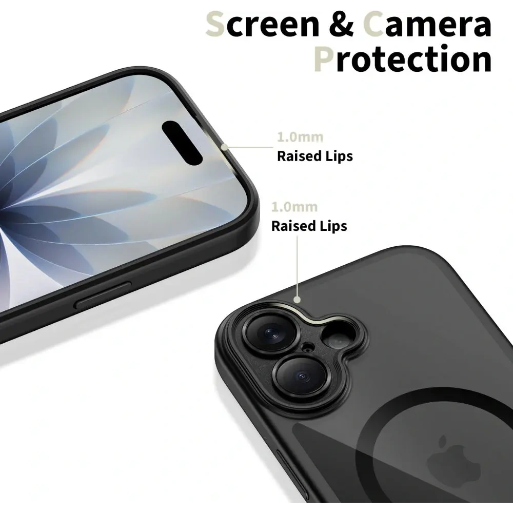 Etui Tech-Protect Magpeak MagSafe CC do Apple iPhone 17 Black/clear