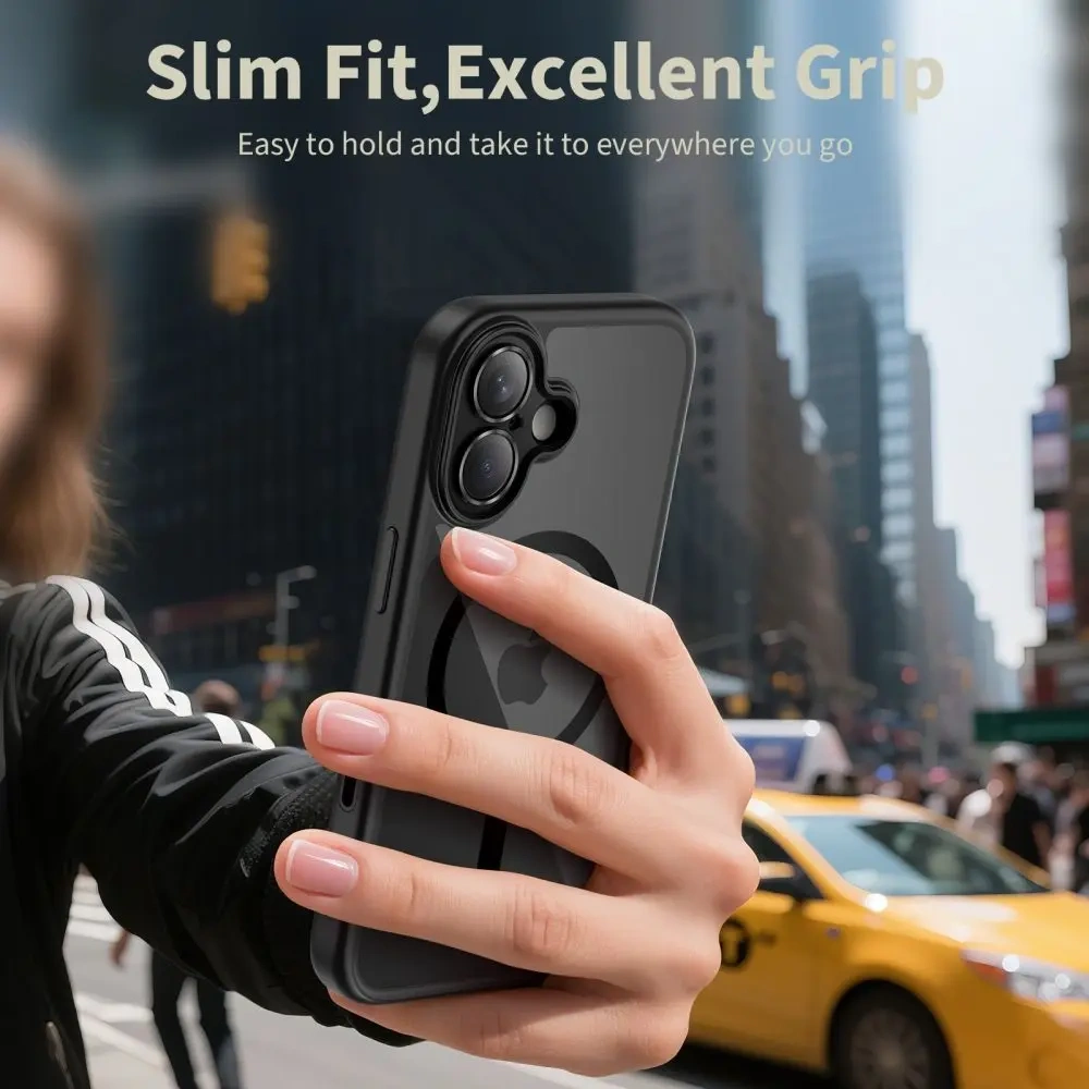 Etui Tech-Protect Magpeak MagSafe CC do Apple iPhone 17 Black/clear