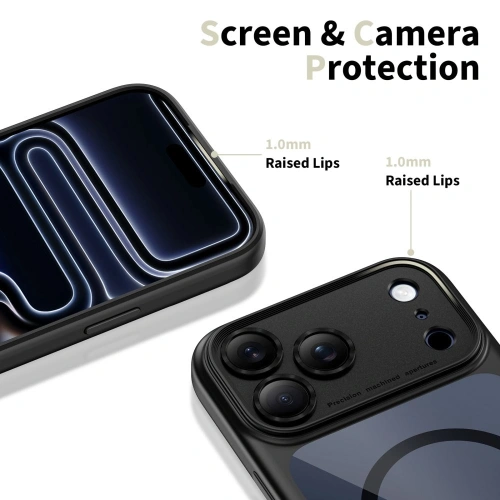 Etui Tech-Protect Magpeak MagSafe CC do Apple iPhone 17 Pro Black/clear