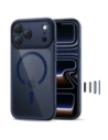 Etui Tech-Protect Magpeak MagSafe CC do Apple iPhone 17 Pro Max Deep Blue/clear