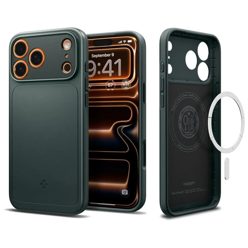 Etui Spigen Thin Fit Mag Magsafe iPhone 17 Pro Max Abyss Green