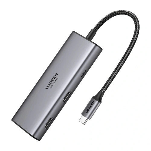 Adapter / HUB USB-C 7w1 Ugreen CM498 2x HDMI 4K@60Hz 2x USB,PD 100W Adapter / HUB USB-C 7w1 Ugreen CM498 2x HDMI 4K@60Hz 2x USB,PD 100W