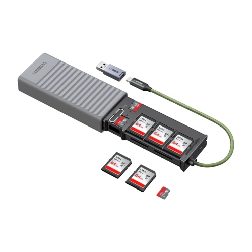 Adapter / Czytnik kart pamięci Ugreen CM856 USB / USB-C do kart SD i microSD Adapter / Czytnik kart pamięci Ugreen CM856 USB / USB-C do kart SD i microSD