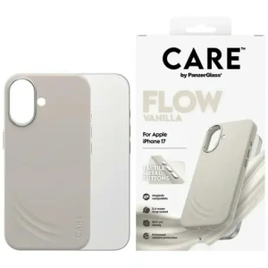Etui CARE by PanzerGlass FLOW MagSafe iPhone 17 waniliowy Etui CARE by PanzerGlass FLOW MagSafe iPhone 17 waniliowy
