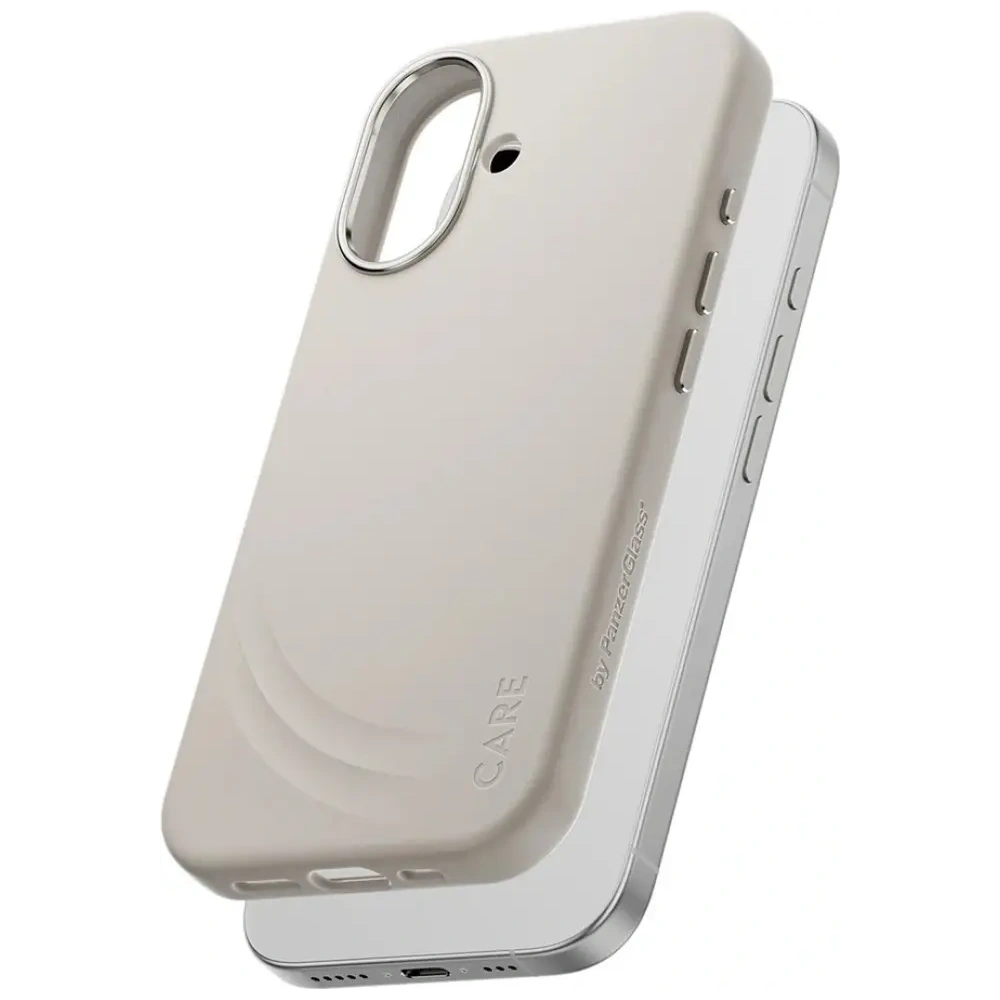 Etui CARE by PanzerGlass FLOW MagSafe iPhone 17 waniliowy